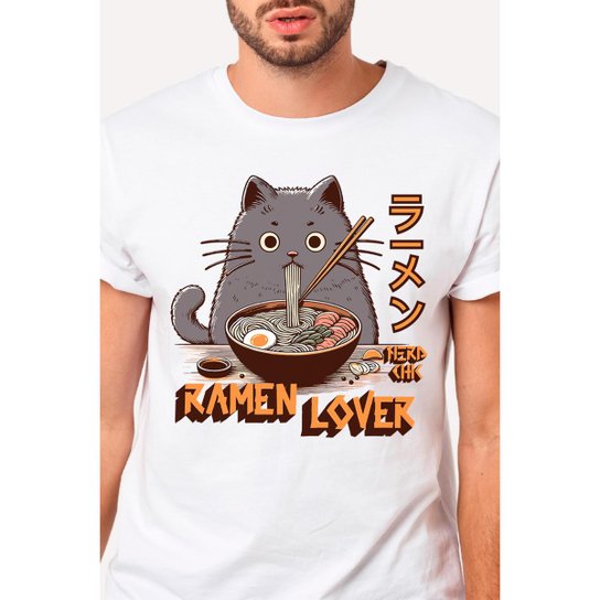 Camiseta Nerd Chic Ramen Lover - Moda Kawaii Geek e Nerd Estilo Japão