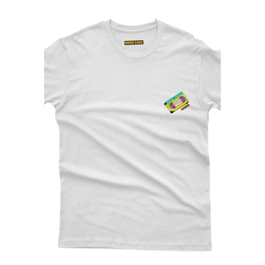 Camiseta Nerd Chic Retrô Fita Cassete