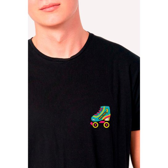 Camiseta Nerd Chic Retrô Patins Anos 80 E 90