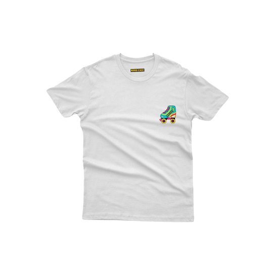 Camiseta Nerd Chic Retrô Patins Anos 80 E 90