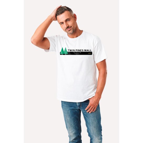 Camiseta Nerd Chic Twin Pines Mall De Volta Para O Futuro