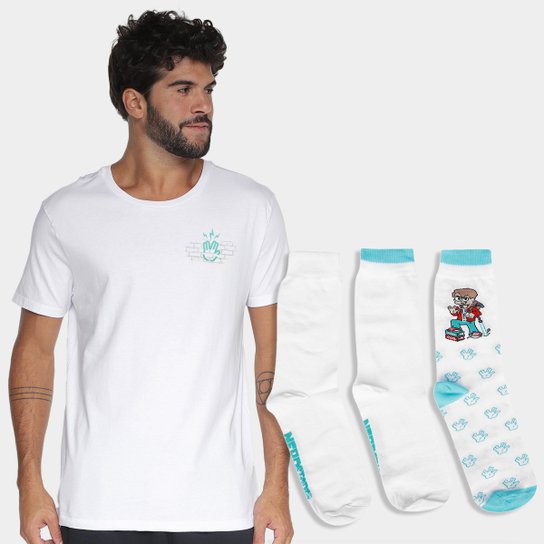 Camiseta NerdBunker + Kit Meias