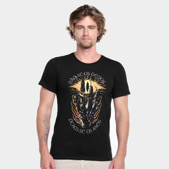Camiseta NerdStore - Vão-se os Dedos, Ficam-se os Anéis