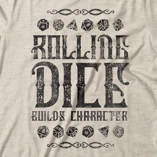 Camiseta Rolling Dice Studio Geek