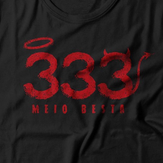 Camiseta Studio Geek 333 Meio Besta Feminino