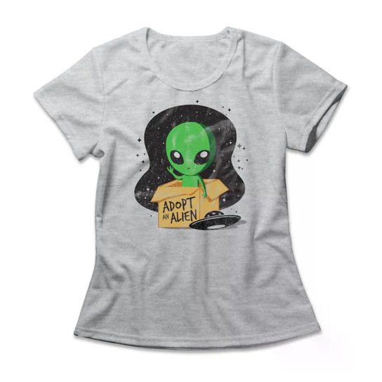 Camiseta Studio Geek Adopt An Alien Feminino