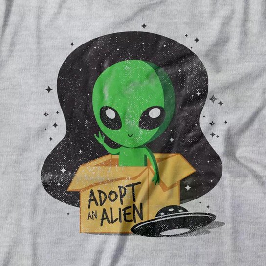 Camiseta Studio Geek Adopt An Alien Feminino