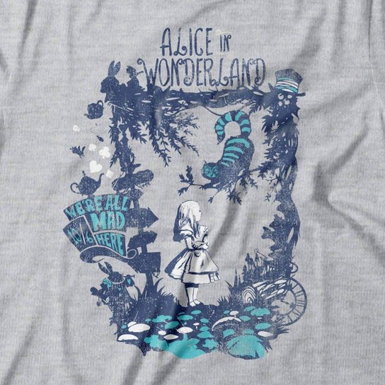 Camiseta Studio Geek Alice No País Das Maravilhas Masculino