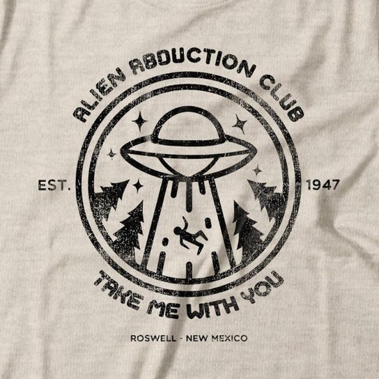 Camiseta Studio Geek Alien Abduction Club Unissex