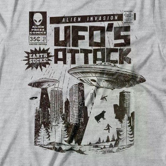 Camiseta Studio Geek Alien Invasion Feminino