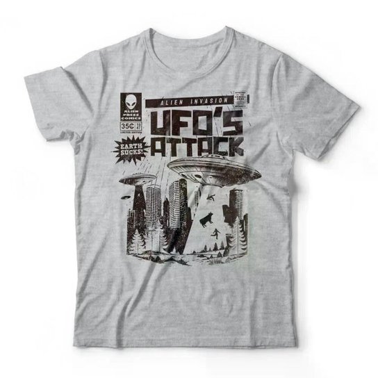 Camiseta Studio Geek Alien Invasion Masculino