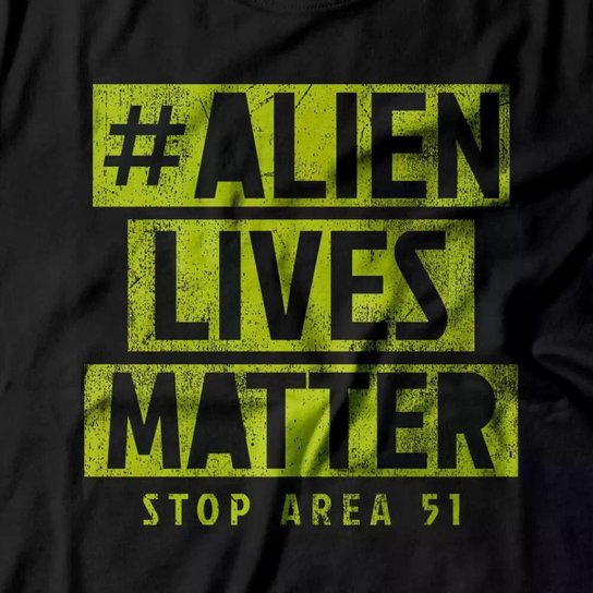 Camiseta Studio Geek Alien Lives Matter Masculino