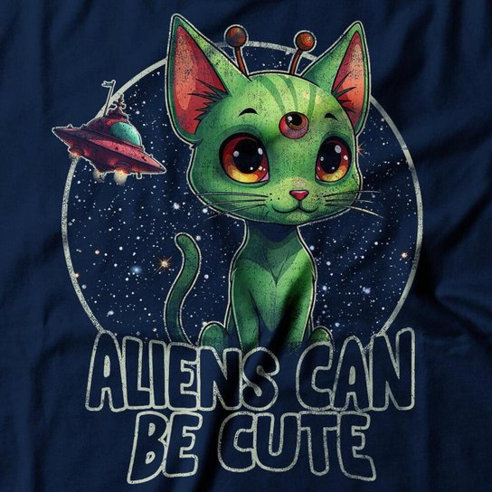Camiseta Studio Geek Aliens Can Be Cute Masculino