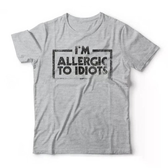 Camiseta Studio Geek Allergic To Idiots Masculino