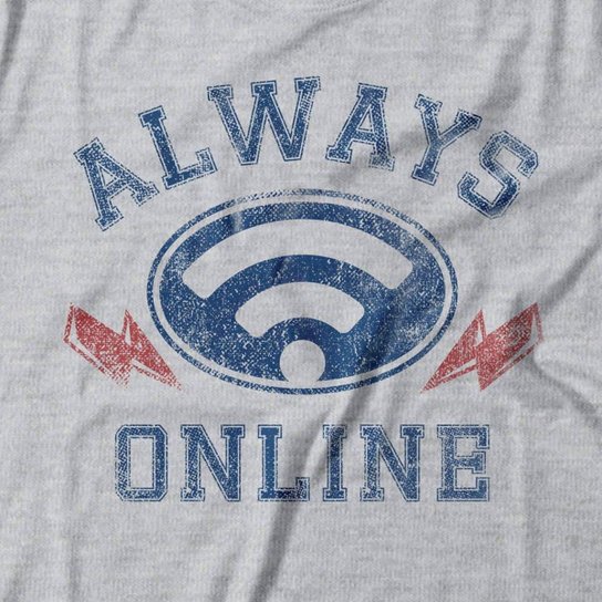 Camiseta Studio Geek Always Online Feminino