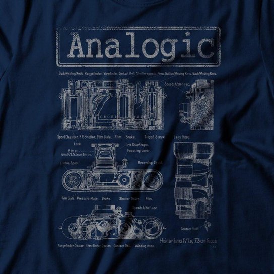 Camiseta Studio Geek Analog Camera Masculino