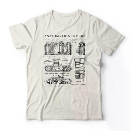 Camiseta Studio Geek Anatomy Of A Camera Masculino