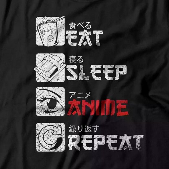 Camiseta Studio Geek Anime Repeat Masculino