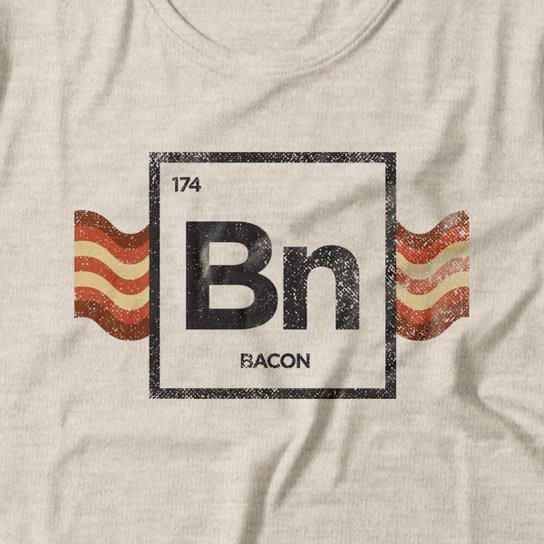 Camiseta Studio Geek Bacon Element Masculino
