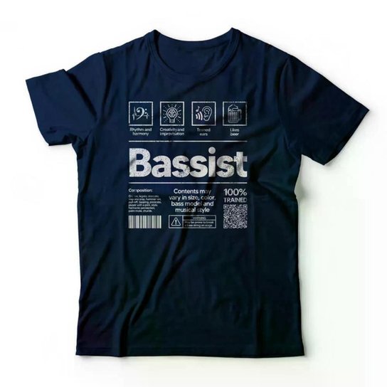 Camiseta Studio Geek Bassist Masculino