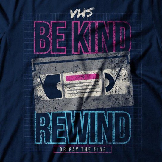 Camiseta Studio Geek Be Kind Rewind Unissex