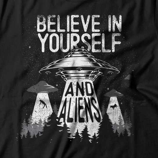 Camiseta Studio Geek Believe In Aliens Masculino