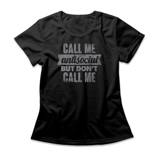Camiseta Studio Geek Call Me Antisocial Feminino