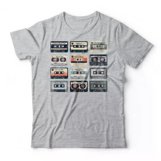 Camiseta Studio Geek Cassette Tapes Masculino