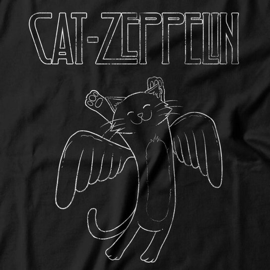 Camiseta Studio Geek Cat Zeppelin Feminino