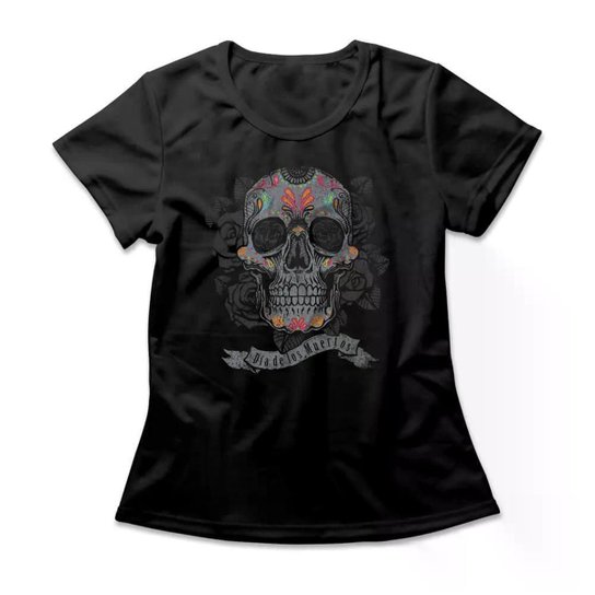 Camiseta Studio Geek Caveira Mexicana Feminino