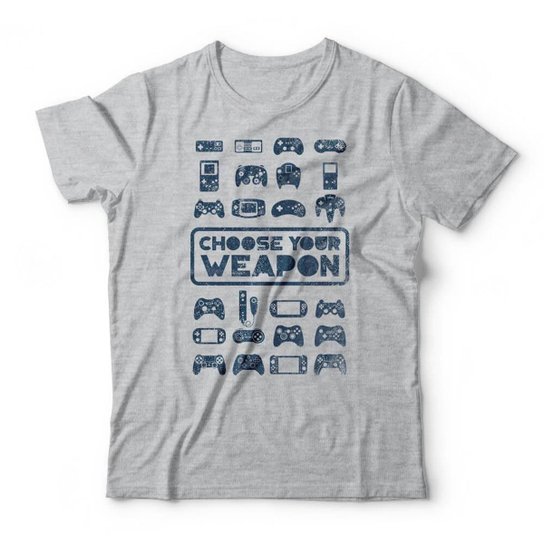 Camiseta Studio Geek Choose Your Weapon Unissex