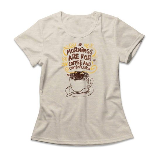 Camiseta Studio Geek Coffee And Contemplation Feminino
