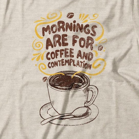 Camiseta Studio Geek Coffee And Contemplation Feminino