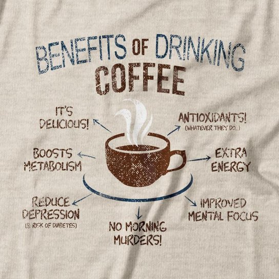 Camiseta Studio Geek Coffee Benefits Masculino