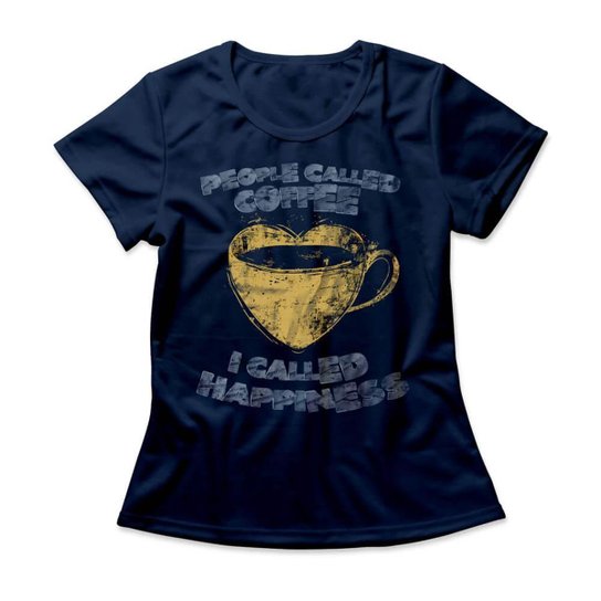 Camiseta Studio Geek Coffee Happiness Feminino