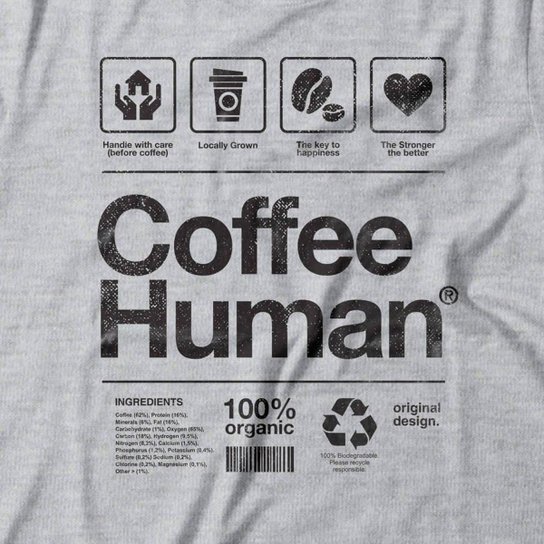 Camiseta Studio Geek Coffee Human Feminino