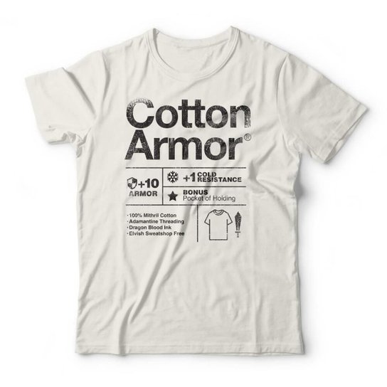Camiseta Studio Geek Cotton Armor Unissex