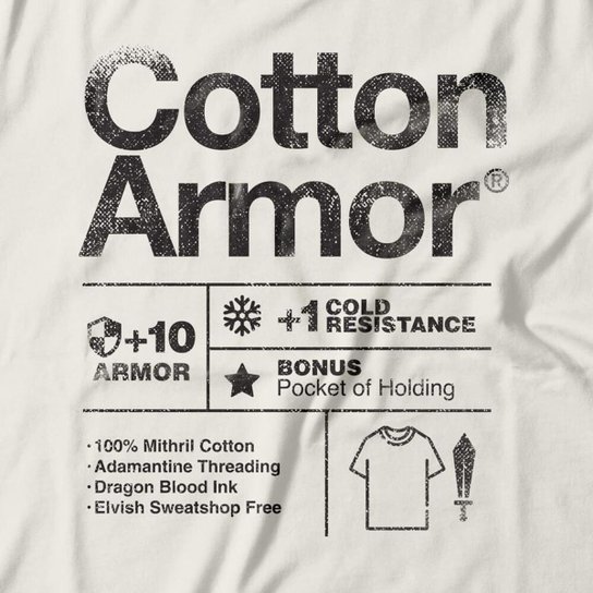 Camiseta Studio Geek Cotton Armor Unissex
