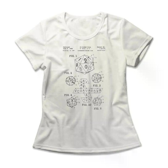 Camiseta Studio Geek D20 Patent Feminino