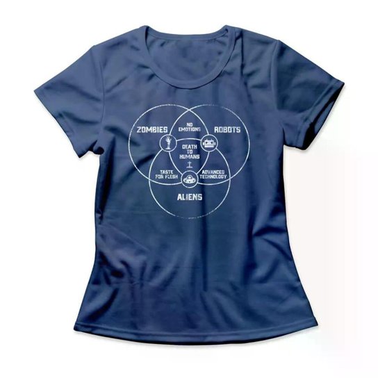 Camiseta Studio Geek Death To Humans Feminino