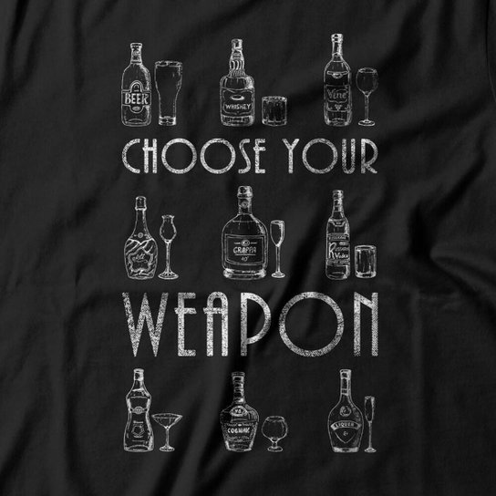 Camiseta Studio Geek Drinking Weapons Feminino