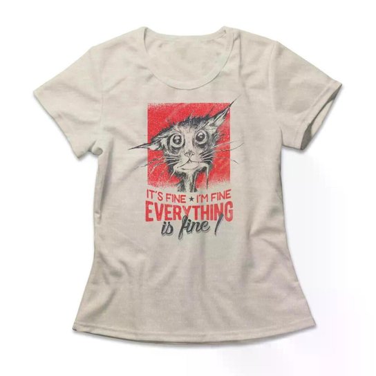 Camiseta Studio Geek Everything Is Fine Feminino