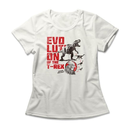 Camiseta Studio Geek Evolution Of The T-Rex Feminino