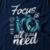Camiseta Studio Geek Focus Is All You Need Feminino - Azul Escuro