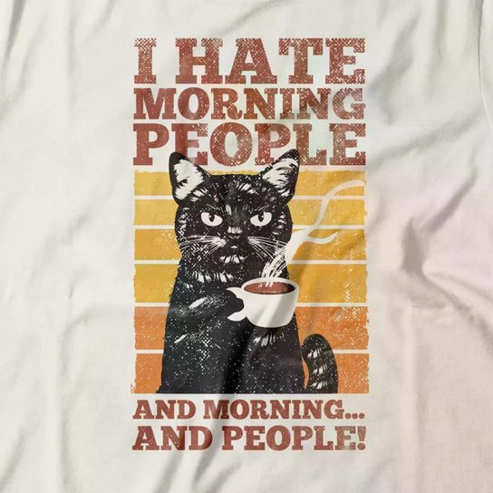 Camiseta Studio Geek Hate Morning People Feminino