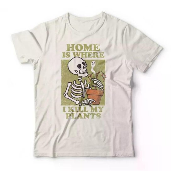 Camiseta Studio Geek Home Is Where I Kill My Plants Masculino