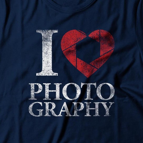 Camiseta Studio Geek I Love Photography Feminino