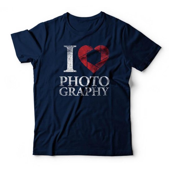 Camiseta Studio Geek I Love Photography Masculino