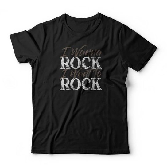 Camiseta Studio Geek I Wanna Rock Masculino