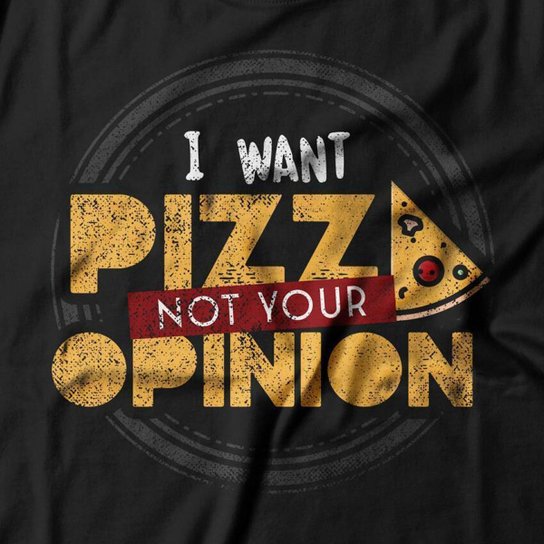 Camiseta Studio Geek I Want Pizza Feminino